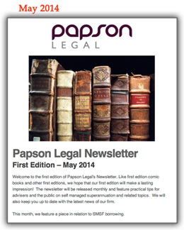 Papson Newsletter May 2014