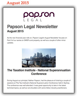 Papson Newsletter January 2015